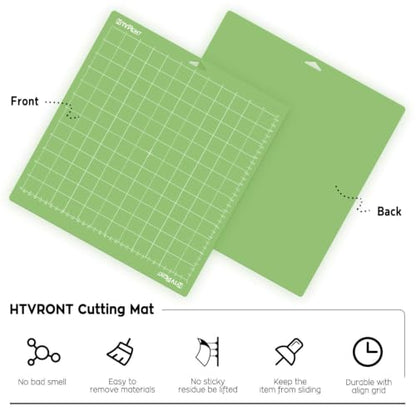 HTVRONT Standard Stickness Cutting Mat 12x12, 6 Pack, for Crafting - color: Green, size: 12*12 in