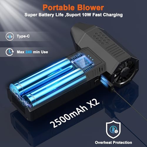 Compressed Air Duster-130000RPM Super Power Air Blower with Brushless Motor