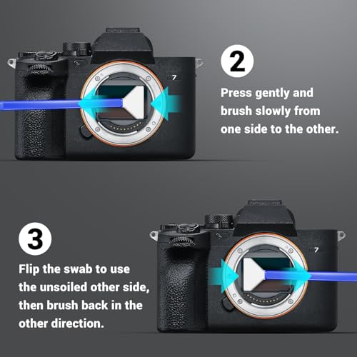 Updated Camera Lens Cleaning Kit, Camera Sensor Cleaning Kit Full Frame 10x