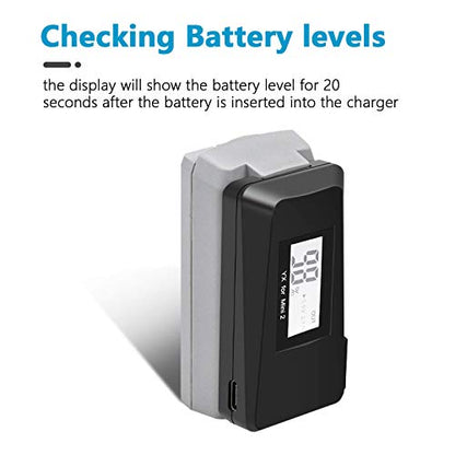 Hanatora USB Battery Charger with Quick Charge 3.0 for DJI Mini 4K/2/Mini SE/2 SE Drone,Indicator Display Raqid Charging Hub Accessories,Check Battery Level