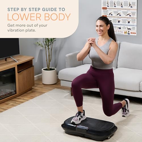 Lifepro Whole Body Vibration Plate Exercise Chart, Workout Poster - style: Paper
