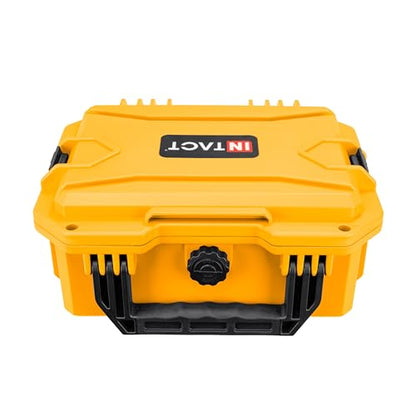 Eylar 11.8" Intact Series Compact Hard Camera Case, Lightweight and Durable Stacker Design with Foam (Yellow) - color: Yellow