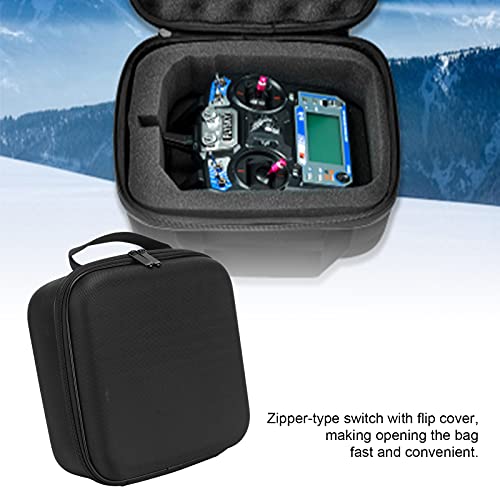 Universal Remote Controller Storage Bag, Durable Protective Nylon EVA Transmitter Case for Drone Pilots, RC Car Enthusiasts, Model Airplane Hobbyists, Aviation
