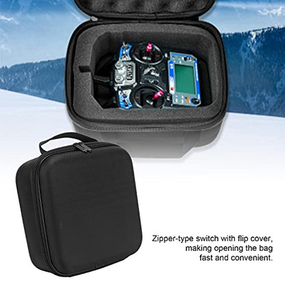 Universal Remote Controller Storage Bag, Durable Protective Nylon EVA Transmitter Case for Drone Pilots, RC Car Enthusiasts, Model Airplane Hobbyists, Aviation