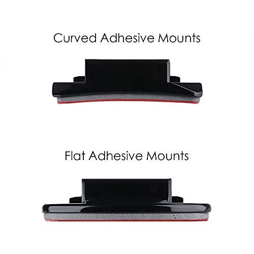 Helmet Adhesive Mounts Curved Sticky Flat Attachment for GoPro - color: 6 Packs