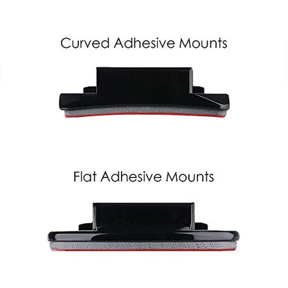 Helmet Adhesive Mounts Curved Sticky Flat Attachment for GoPro - color: 8 Packs