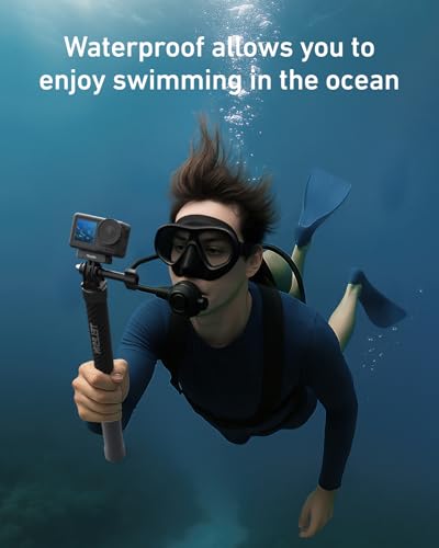 TELESIN 120cm/47.2in Invisible Selfie Stick for GoPro DJI Insta360