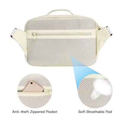 MOSISO Camera Shoulder Bag Camera Case Crossbody Sling Purse, Beige - color: Beige