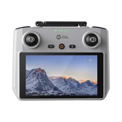 Holy Stone HS600D 3-Axis Gimbal 8K Camera Drone with 5.5-inch Full HD Display Remote Control, Level-6 Wind Resistance, 6KM Transmission, 80-Min Flight, Smart Track, Auto Return