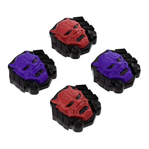 PlayVital Thumb Grip Caps for Steam Deck LCD, Silicone Thumbsticks Grips Joystick Caps for Steam Deck OLED - Oni Demons - color: Oni Demons
