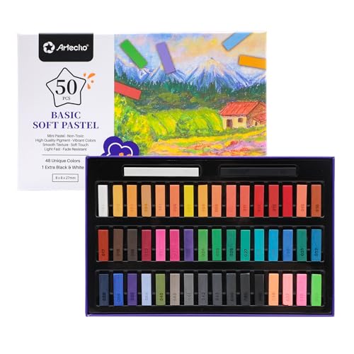 Artecho Soft Pastels, 50pcs, 48 Colors - style: 48 colors short