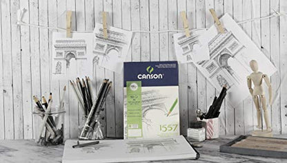 CANSON 1557 Extra White 180gsm A4 Drawing Paper 30 Sheets