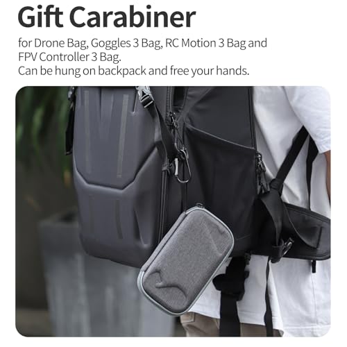 Portable Carrying Case for DJI FPV Remote Controller 3, Hard Shell Storage Bag Travel Case for DJI FPV Remote Controller 3/2, Avata 2 Drone Accessories