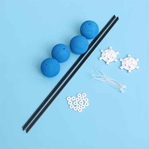 NUOBESTY Landing Training Gear Landing Training Kit RC Helicopter Sponge Balls for RC Helicopter (Blue)
