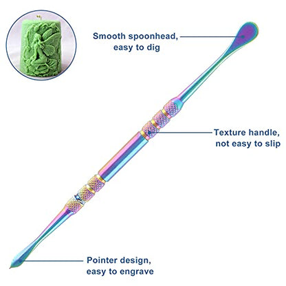 suiwotin 10PCS Wax Carving Tool, Rainbow - color: Rainbow - 10PCS