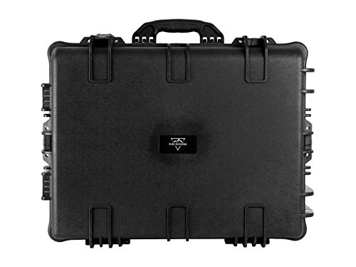Monoprice Weatherproof Hard Case - 26 x 20 x 14 Inches, With Wheels and Customizable Foam, Shockproof, IP67, Ultraviolet And Impact Resistant Material, Black - Pure Outdoor Collection, 82.2 Liter - color: Black, size: 82.2 Liter