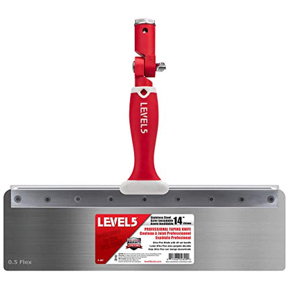 LEVEL5 14" Offset Knife, 0.5mm Stainless Steel FLEX Blade | Soft-Grip Handle | 5-387 - size: 14"