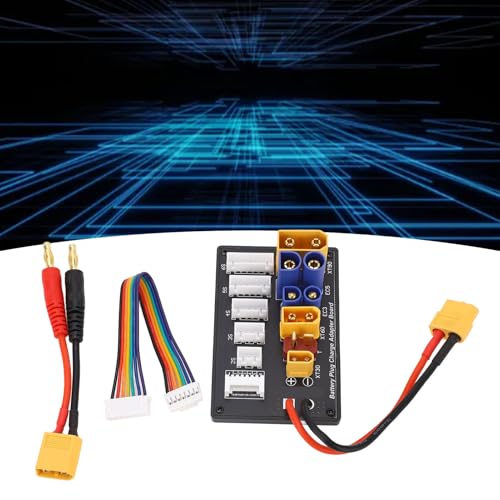 Parallel Charging Board XT90 XT30 EC3 EC5 T XT60 Battery Balance Charger Adapter Board, Compatible with Most Chargers IMAX B8 UN A6