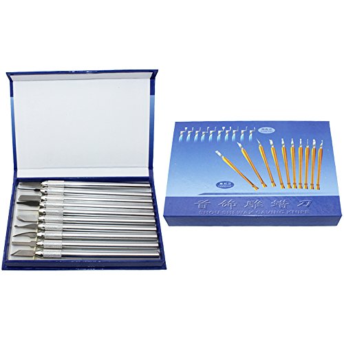 NIUPIKA Wax Carvers Carving Knives Pottery Clay Sculpting Tool Set Steel Modeling Hand Tool