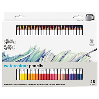 Winsor & Newton Studio Collection, Watercolour Pencil Tin, 48 piece - style: 48 Waterclour Pencil Tin