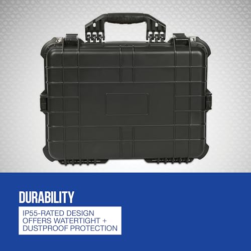 Strongway 20in. Waterproof Storage Case, Black - color: Black