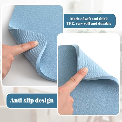 Sewing Machine Mat Pedal, 17'' X 36'' and 9'' X 14'', Light Blue - color: Light Blue, size: 17'' X 36'' and 9'' X 14''
