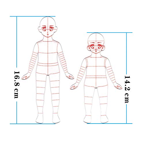 2Pcs Child's French Curve Ruler Sewing Humanoid Patterns Design, Clothing Measuring French Curve Rulers A4 Pattern Paper Draft Drawings - size: Child's Ruler (A4)
