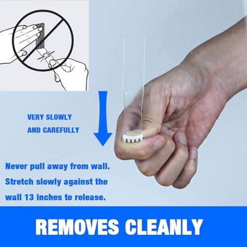 ADY Clear Picture Hanging Strips, Double Sided Tape, Adhesive Strips - size: L-0.75in x 3.75in