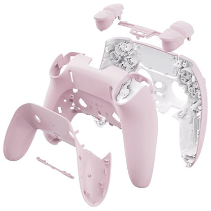 eXtremeRate Full Set Shell with Buttons Compatible with p s 5 Edge Controller, Cherry Blossoms Pink Replacement Decorative Trim Shell Front Back Plates Compatible with p s 5 Edge Controller - color: Cherry Blossoms Pink