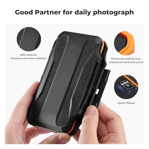 K&F CONCEPT 24 Slots Memory Card Case, Water-Resistant Shockproof - size: For 12 SD+12 CF