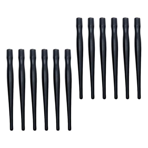 DOITOOL Dip Pen Nib Holder Black Plastic Comic Nib Holder for Manga Dip Pen Drawing and Calligraphy Easy Replace Penholder 12-Pack 4.92 in