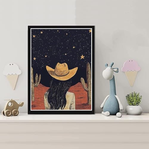 2Pack Cowboy Diamond Art Kits for Adults Diamond Painting Kit for Beginner - color: DP03415