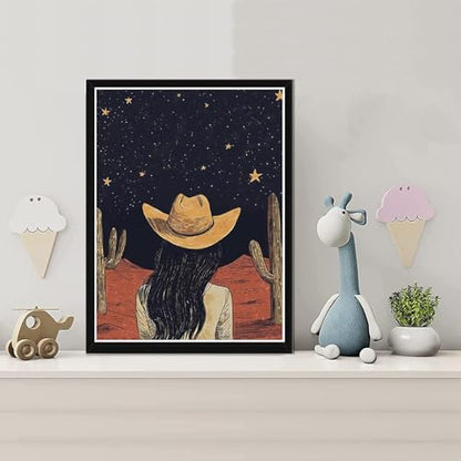 2Pack Cowboy Diamond Art Kits for Adults Diamond Painting Kit for Beginner - color: DP03415