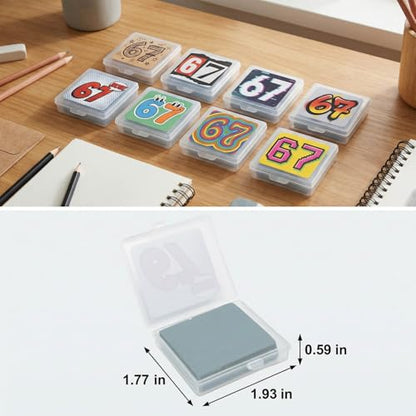 67 Theme Kneaded Erasers (8 Count), Moldable Putty Erasers in Individual Plastic Cases for Pencil, Charcoal & Graphite Drawing (Style 2) - style: Style 2