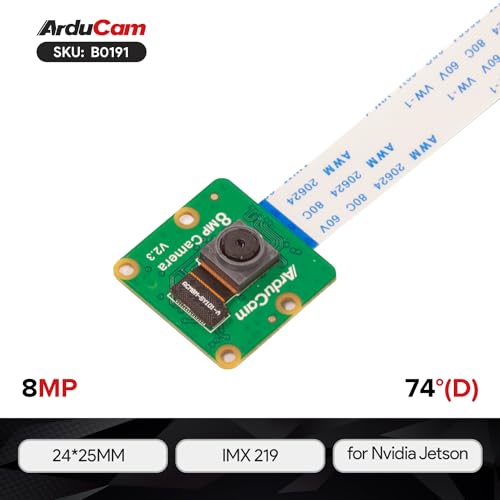Arducam 8MP IMX219 Camera Module Compatible with NVIDIA Jetson Orin NX/AGX Orin, Fixed Focus - size: Fixed Focus