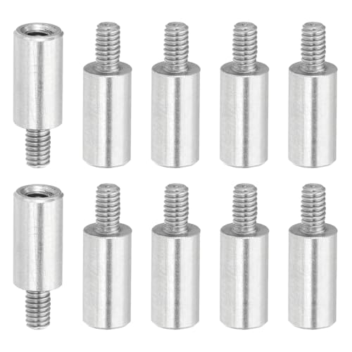 PATIKIL 10 Pcs M2.5x10+4mm Stainless Steel Standoff Extension Posts Screws,Metric Male Female Thread Adapters Spacer for PCB,Quadcopter Drone,Computer & Circuit Board Assortment Kit - size: M2.5x10+4mm