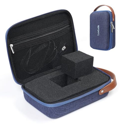 Luxtude Hard EVA Case with Foam, Hard EVA Shockproof Camera Organizer Case - color: Blue, size: Small
