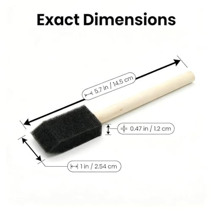 120pcs 1" Foam Brush with High Density Foam - size: 1inch 120pcs