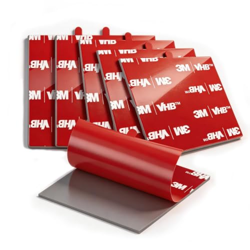 3M Double Sided Pads, Heavy Duty, 2.8" Square Adhesive Pad, 6 Pack - size: 2.8" x 2.8" (6 Pack), style: Square