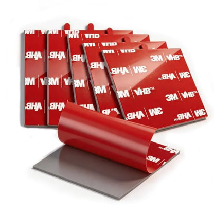3M Double Sided Pads, Heavy Duty, 2.8" Square Adhesive Pad, 6 Pack - size: 2.8" x 2.8" (6 Pack), style: Square
