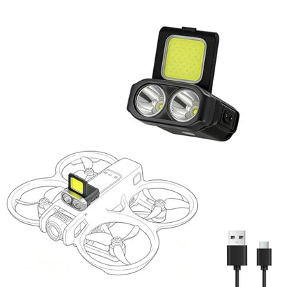 Universal Drone LED Searchlight,Night Flight Safety Warning Light Spotlight