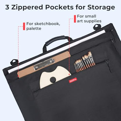 Nicpro Light Weight Art Portfolio Bag, 36x48 Extra Large Art Portfolio Case - size: 36 x 48 inches