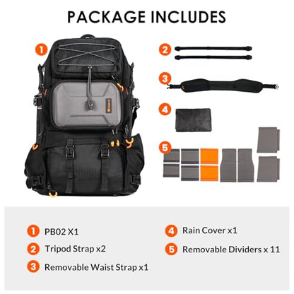 TARION Professional Extra Large Camera Backpack Outdoor 30L PB02 - style: Pb-02 (30 Liters)
