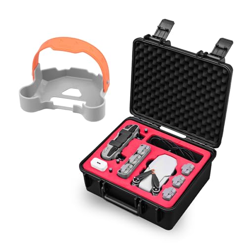 Mini 2 4K Propeller Holder Strap, Waterproof Carrying Hard Case Hardshell Portable Travel Box for DJI Mavic Mini 2 SE/Mini 4K/Mini 2 Fly More Combo Drone Accessories