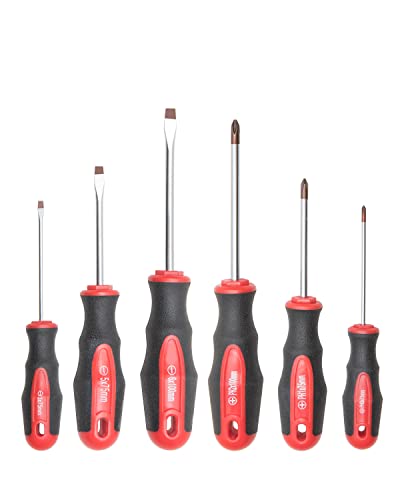 ROTATION 6PC Magnetic Tip Screwdriver Set, 3 Phillips and 3 Flat - color: 3pc Phillips+3pc Flat