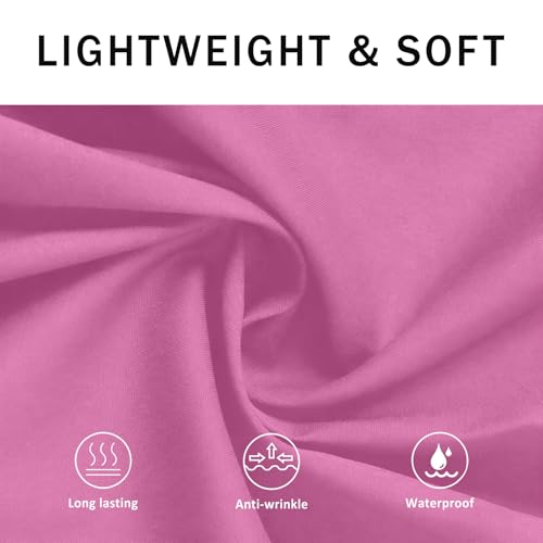 BOHARERS 3 Pack Pink Waitress Aprons - Women Server Apron Waiter Server Short Aprons 24x12 Inches - color: 3 Pack Pink