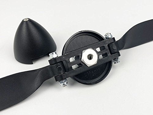 Viloga RC Folding Propeller 7×3 inch w/Spinner Size D32×H28mm, and Motor Shaft Diameter φ3.17 with Nylon Plastic Spinner for RC Plane Drone Remote Control Airplane (7×3, Shaft φ3.17) - size: 7×3, Shaft φ3.17