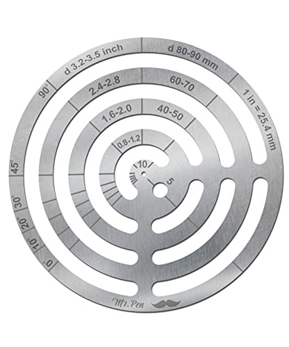 Mr. Pen- Stainless Steel French Template, Circle Template