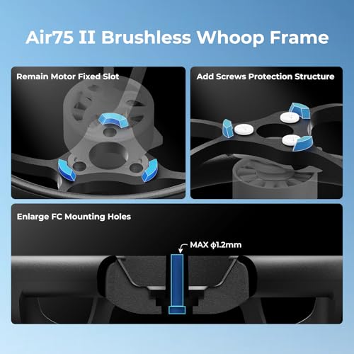 BETAFPV 2pcs Air75 II for Whoop Frame Kit 75mm for 1S FPV Racing Drone