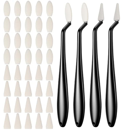 4 Pcs Paper Art Blending Blenders Stumps, for Drawing 2 Head Types